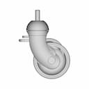 Hospital Bed Wheel | High-Quality CAD Model_0_0_degree_snapshot