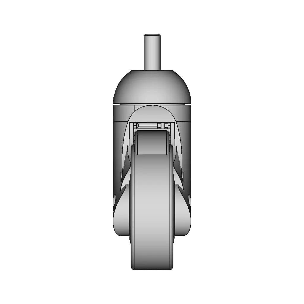 Hospital Bed Wheel | High-Quality CAD Model_0_90_degree_snapshot