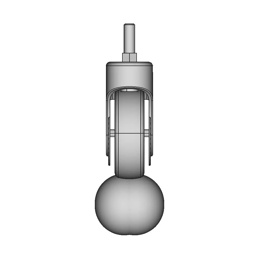 Hospital Bed Wheel | High-Quality CAD Model_0_270_degree_snapshot