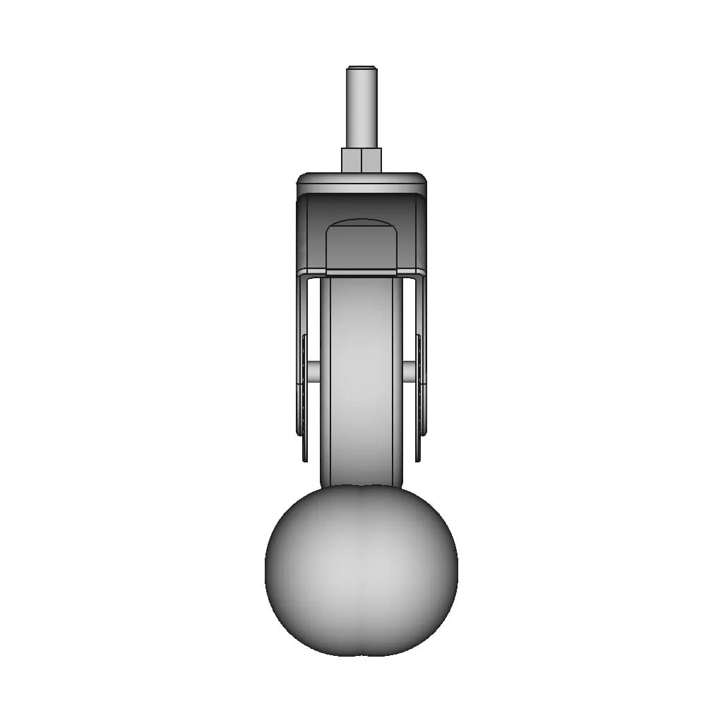 Hospital Bed Wheel | High-Quality CAD Model_0_90_degree_snapshot