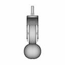 Hospital Bed Wheel | High-Quality CAD Model_0_90_degree_snapshot