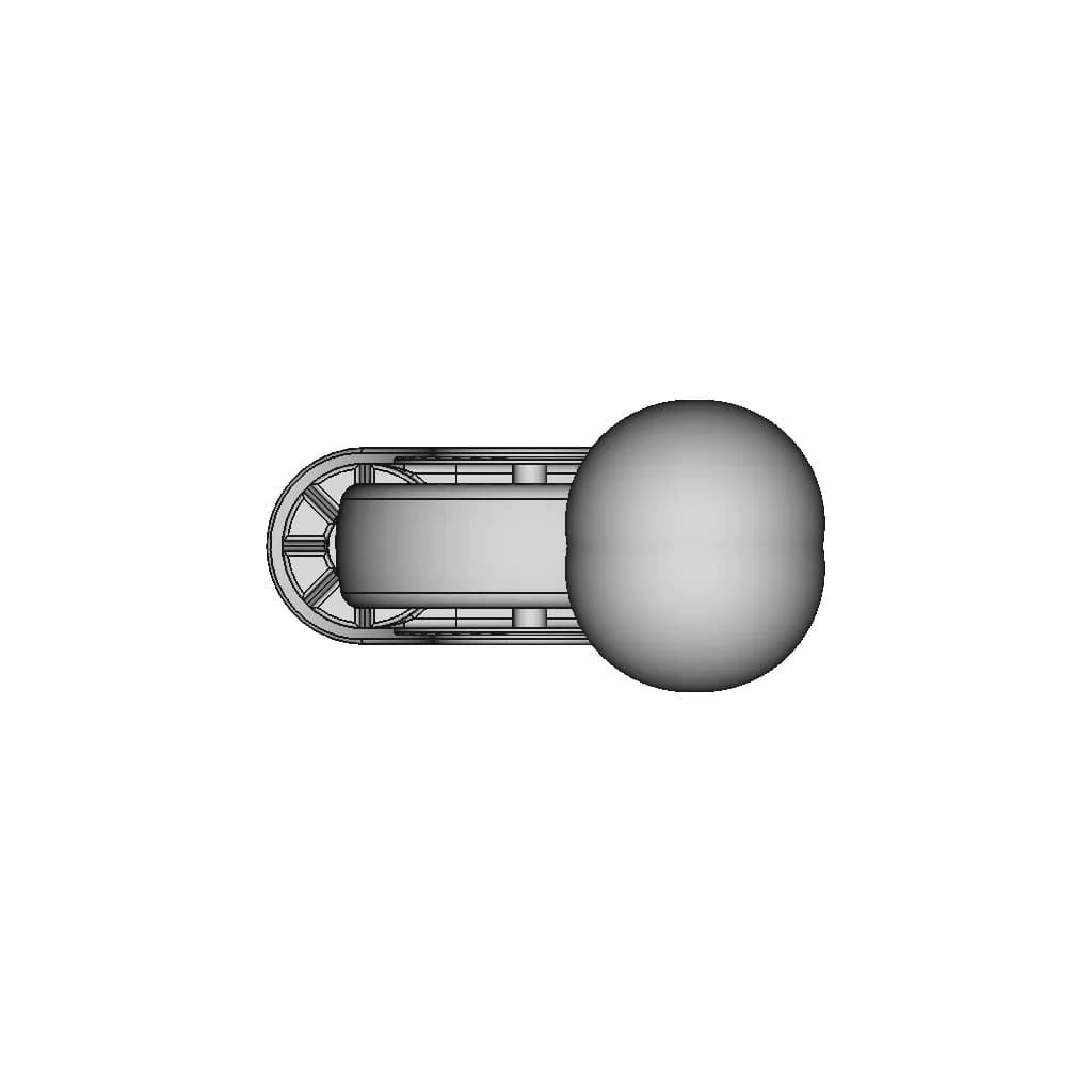 Hospital Bed Wheel | High-Quality CAD Model_90_0_degree_snapshot