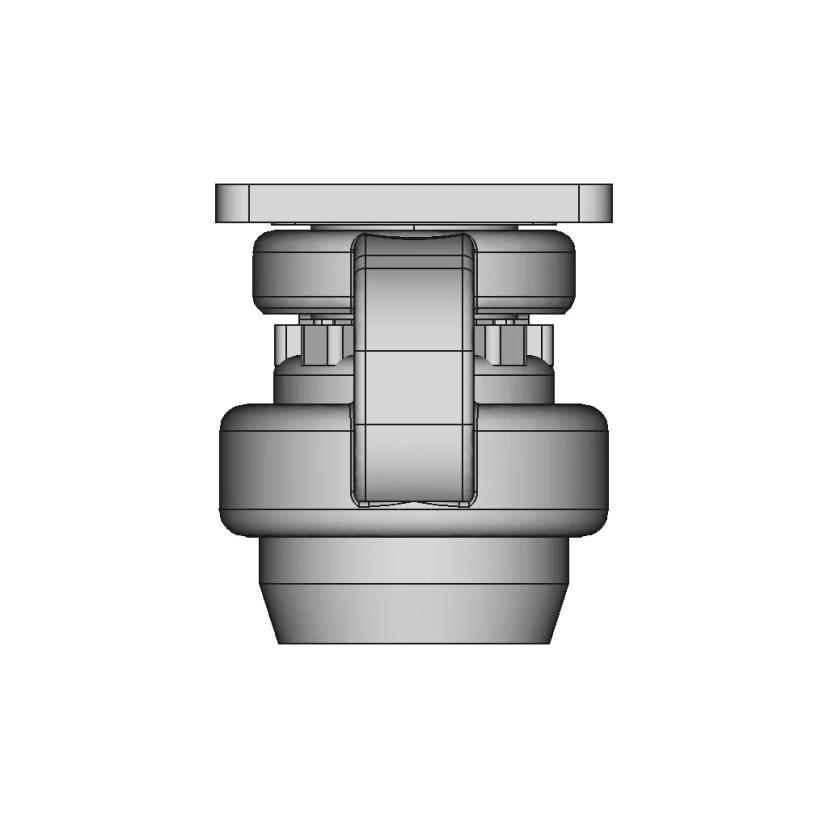 Combined Swivel Support For Medical Equipment - Downloadable CAD Representation