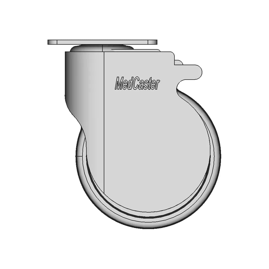 Swivel Wheel For Mobile Medical Equipment - Standard Mechanical Component_0_0_degree_snapshot