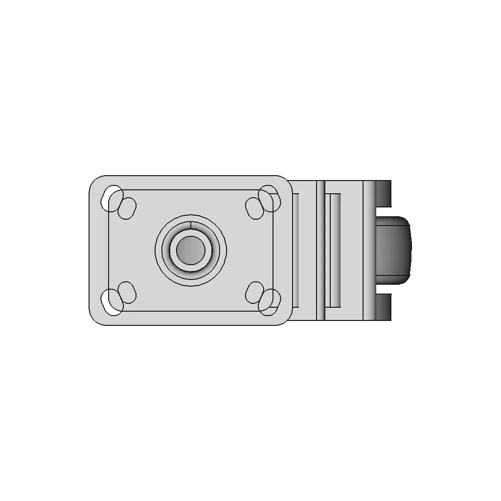 Swivel Wheel For Mobile Medical Equipment - Standard Mechanical Component_270_0_degree_snapshot