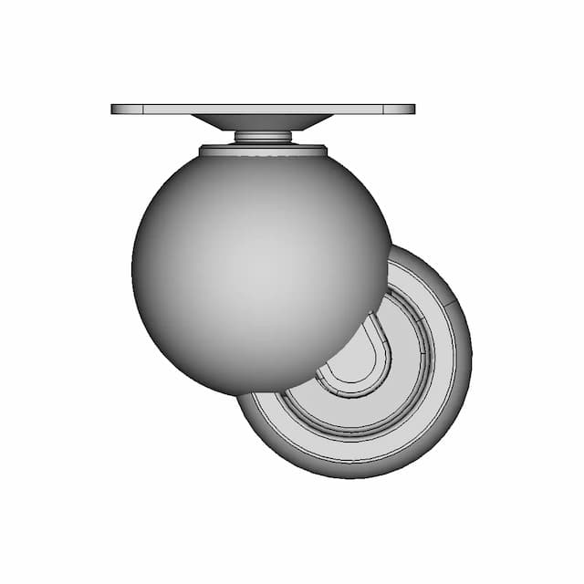 Swivel Wheel For Mobile Medical Equipmen | High-Quality CAD Model