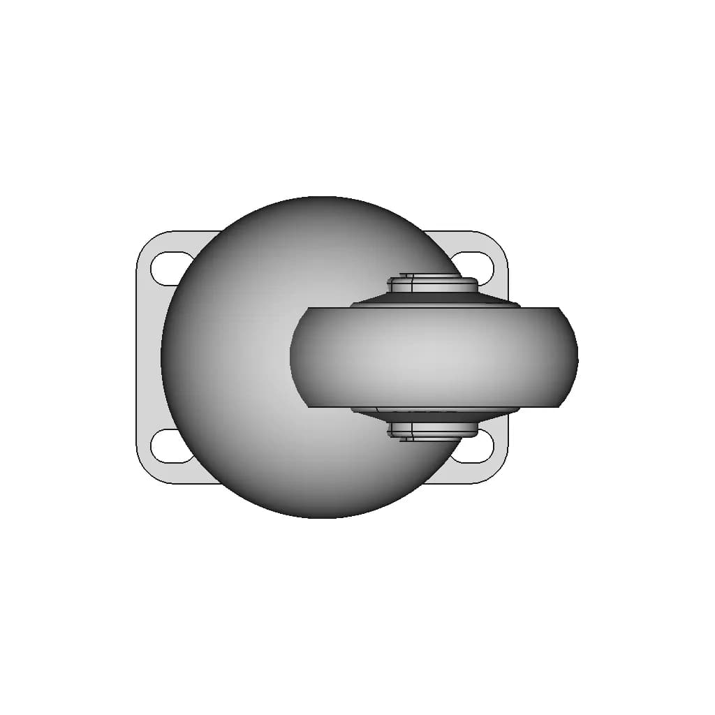 Swivel Wheel For Mobile Medical Equipmen | High-Quality CAD Model_90_0_degree_snapshot