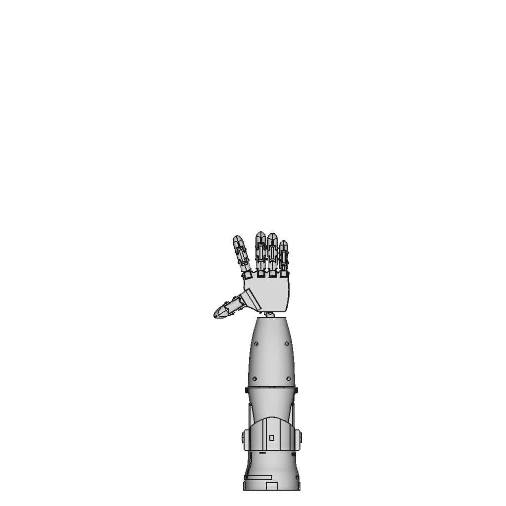 Prosthetic Arm - Downloadable CAD Representation_90_0_degree_snapshot