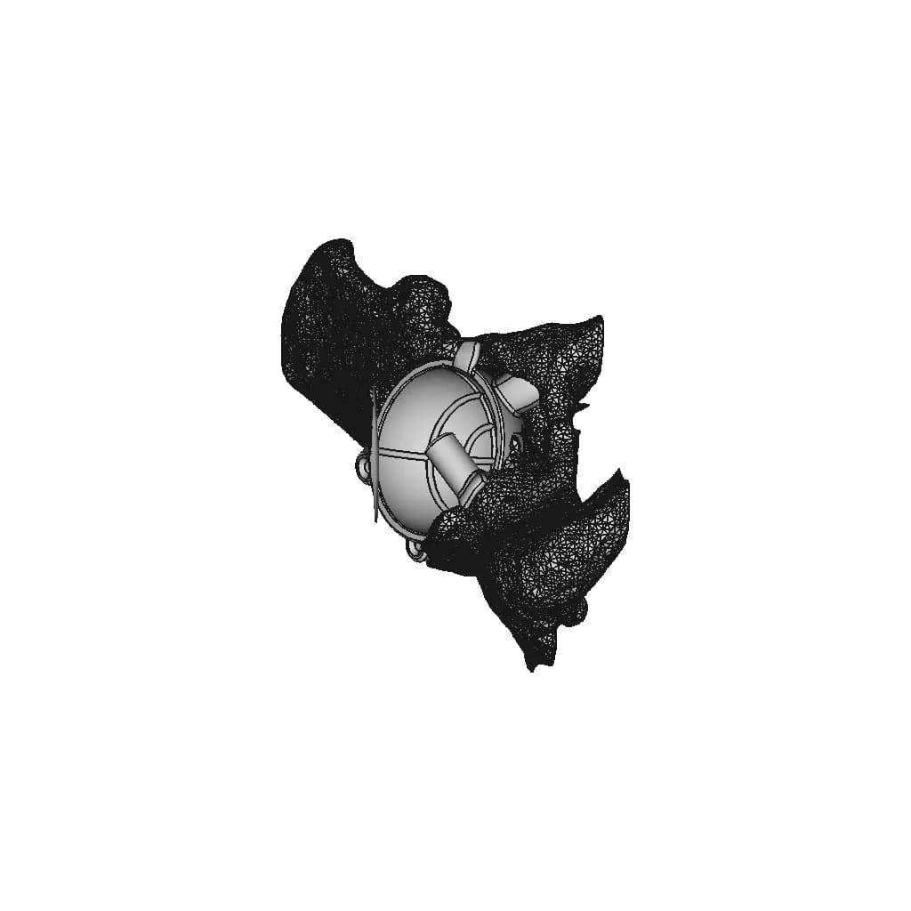 Hip Cavity Implant | 3D Engineering Design File_90_0_degree_snapshot