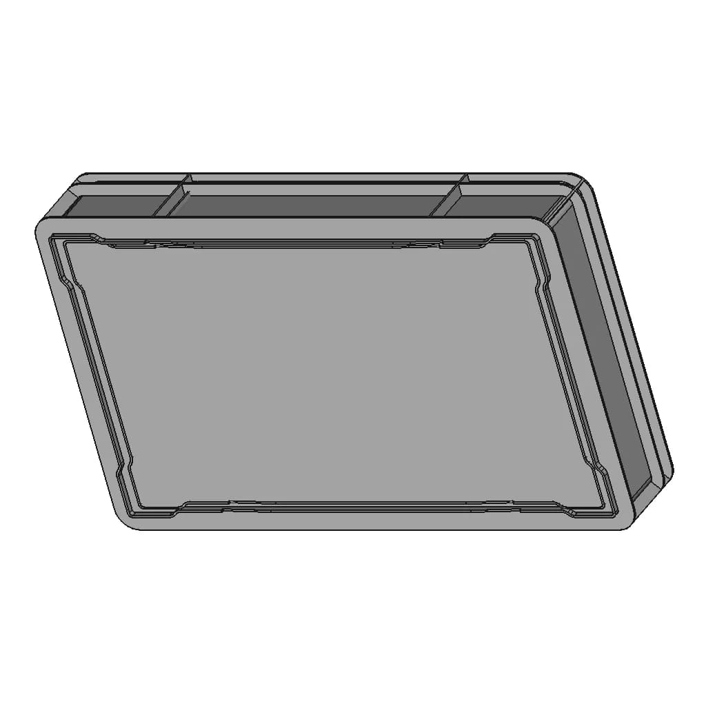 Plastic Food Bin | High-Quality CAD Model_60_30_degree_snapshot