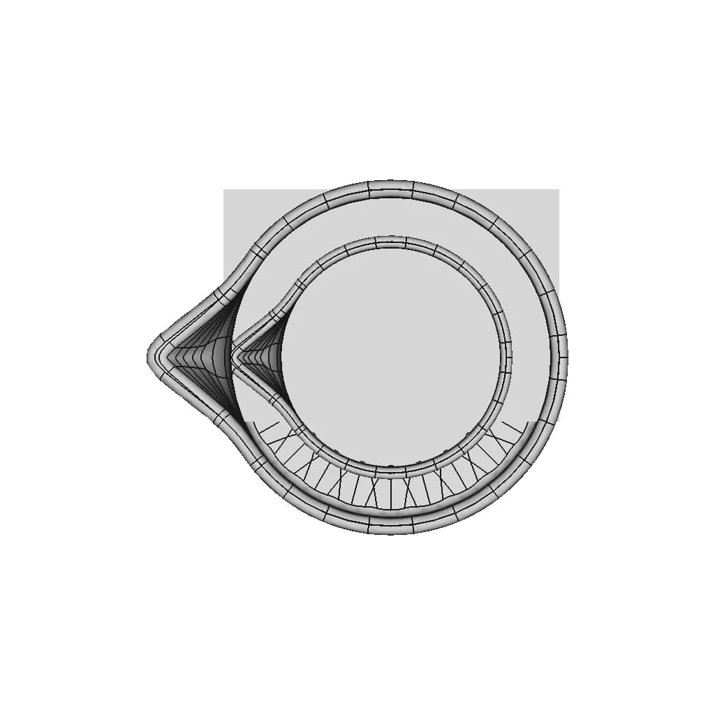 Corning Pyrex No.1003 Beaker 500Ml | 3D Engineering Design File_0_0_degree_snapshot