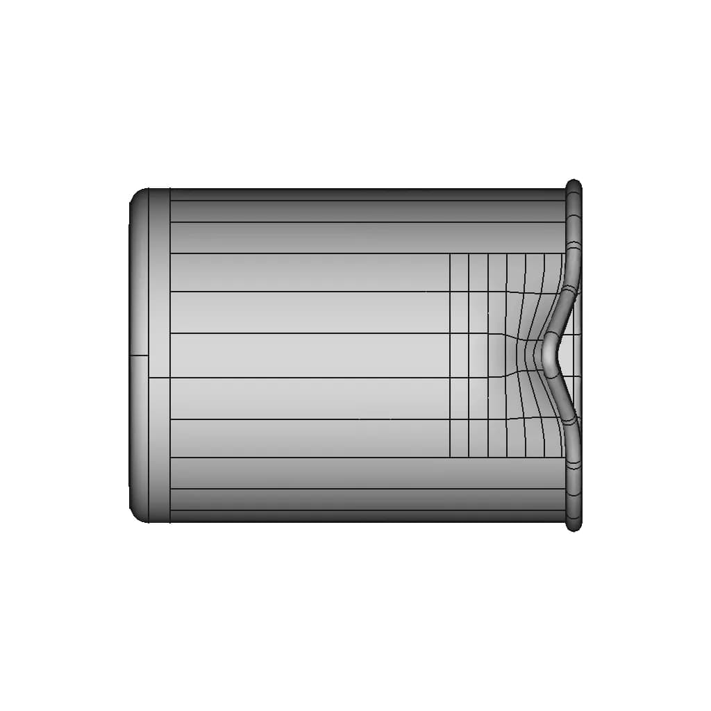 Corning Pyrex No.1003 Beaker 500Ml | 3D Engineering Design File_0_270_degree_snapshot