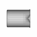 Corning Pyrex No.1003 Beaker 500Ml | 3D Engineering Design File_0_270_degree_snapshot