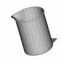 Corning Pyrex No.1003 Beaker 500Ml | 3D Engineering Design File_60_30_degree_snapshot