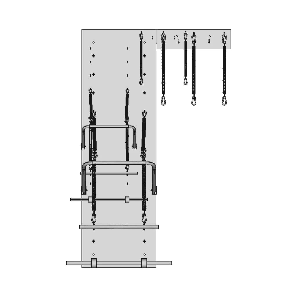 Wall-Mounted Pilates Trainer - Standard Mechanical Component_0_0_degree_snapshot