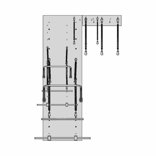 Wall-Mounted Pilates Trainer - Standard Mechanical Component