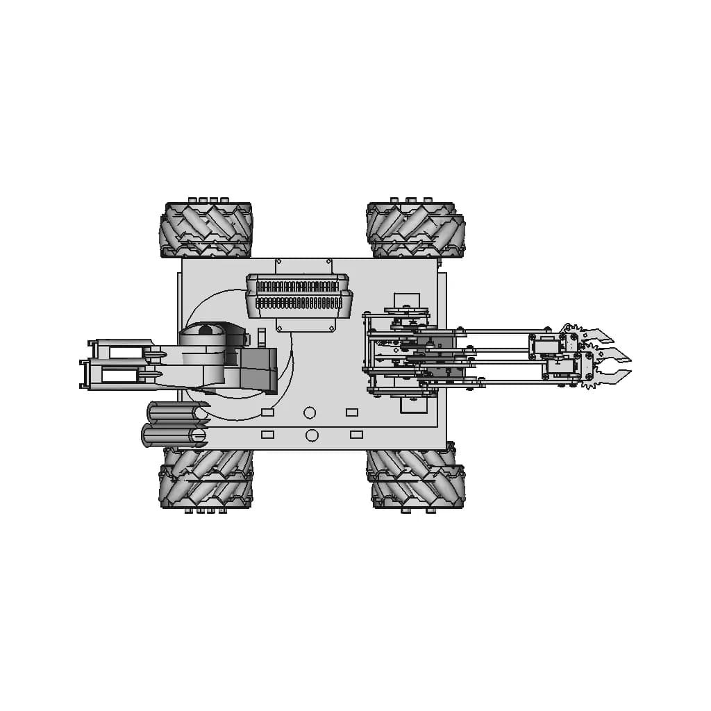 Mcnum Wheel Plant Protection Trolley (Body) - Downloadable CAD Representation_270_0_degree_snapshot