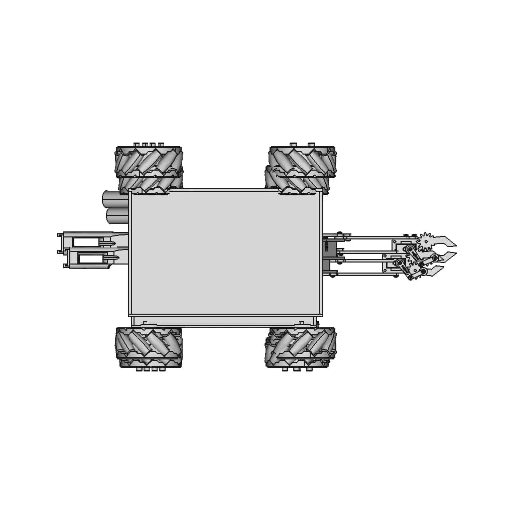 Mcnum Wheel Plant Protection Trolley (Body) - Downloadable CAD Representation_90_0_degree_snapshot