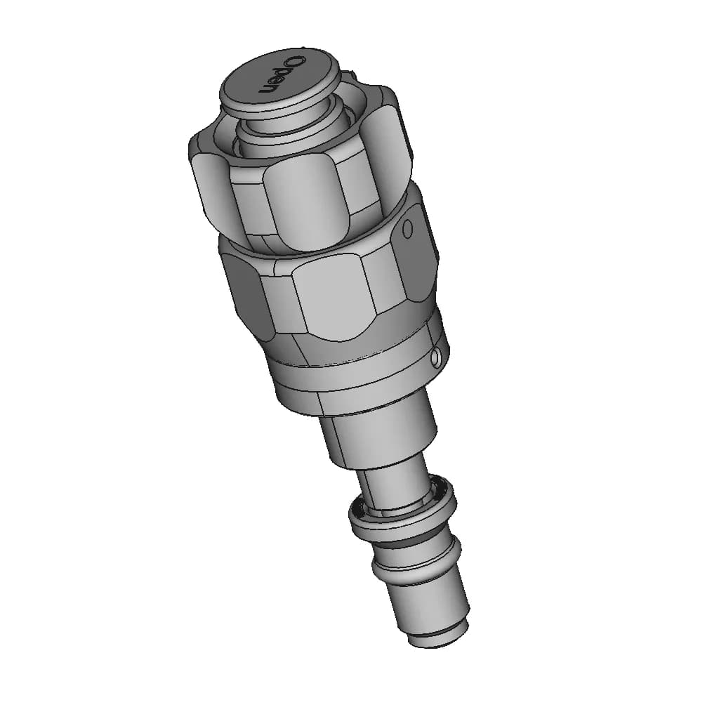 Keofitt Valve Head W9 Type H | 3D Engineering Design File_60_30_degree_snapshot