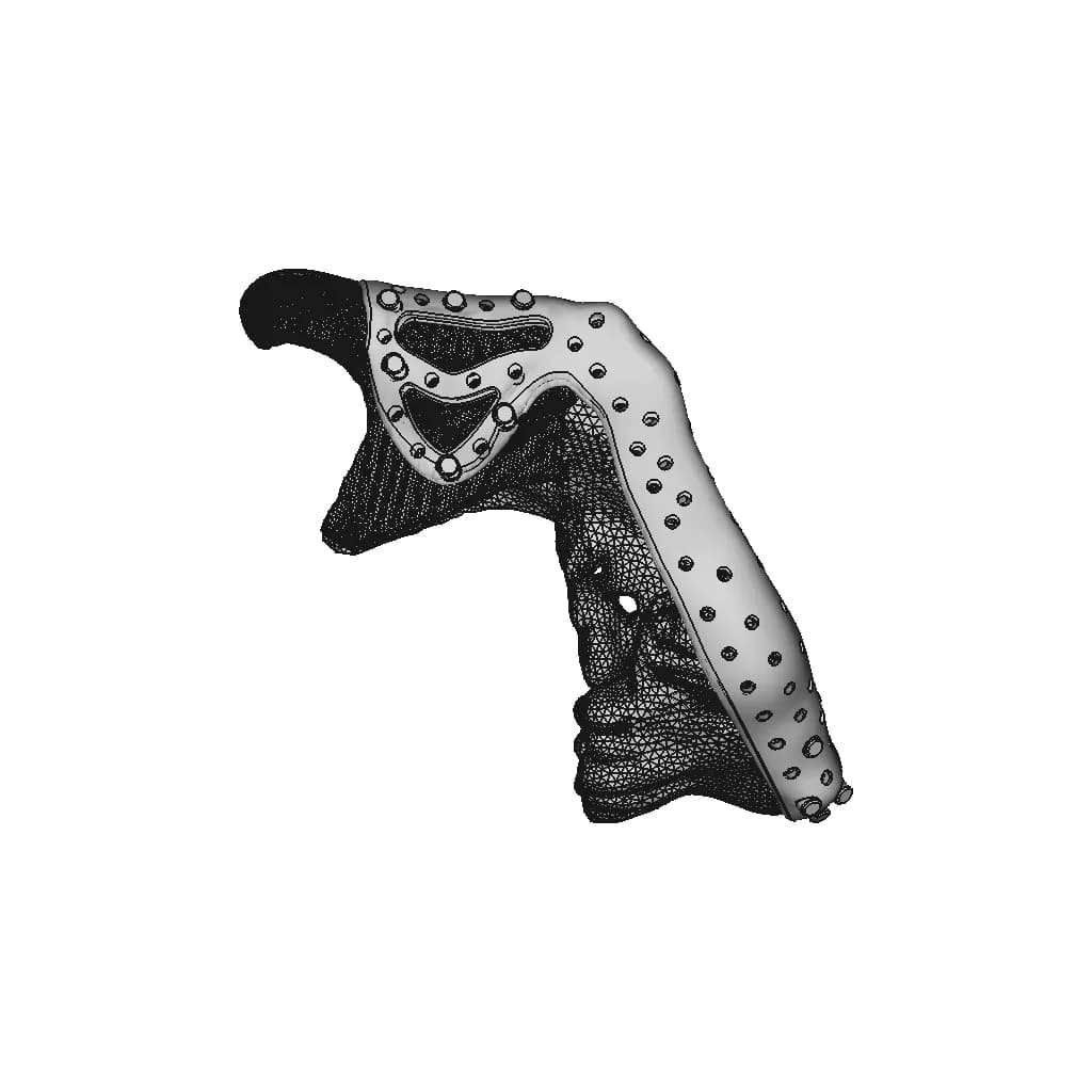 Lower Jaw Prosthesis - Downloadable CAD Representation_0_90_degree_snapshot