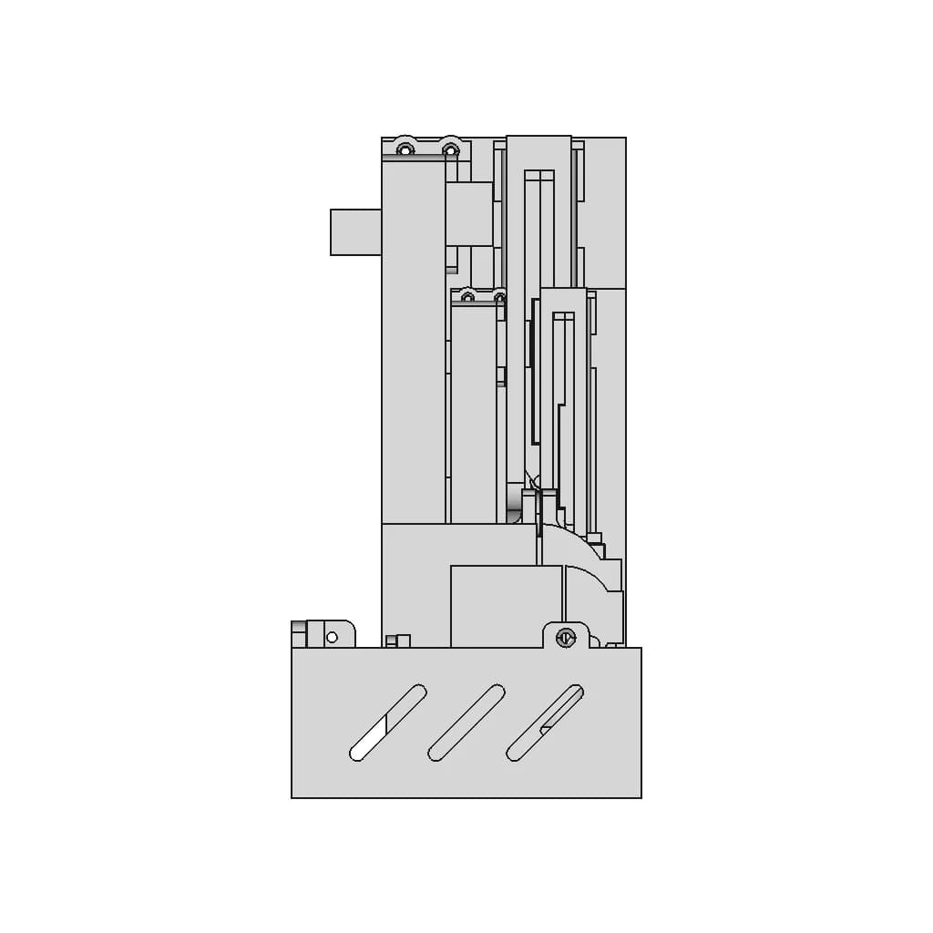 X-Y Motorized Stage | 3D Engineering Design File_0_90_degree_snapshot