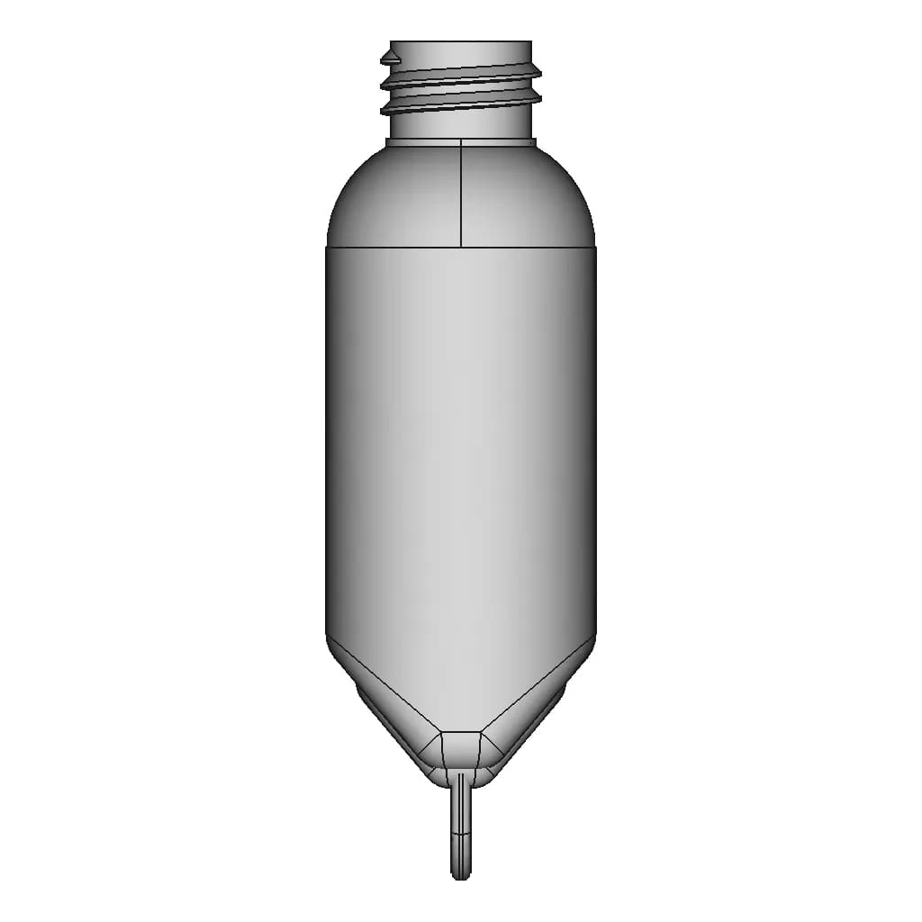 2 Oz Sanitizer Gel Hanging Bottle - Standard Mechanical Component_0_90_degree_snapshot