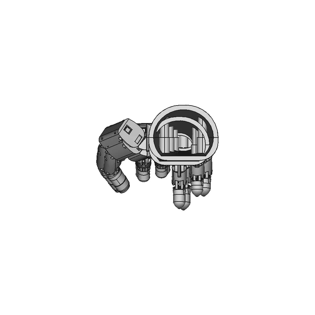Prosthetic Hand - Downloadable CAD Representation_90_0_degree_snapshot