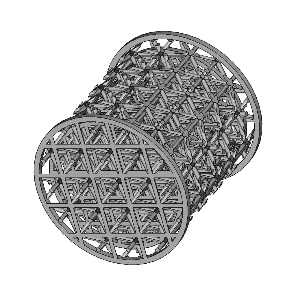 Magnesium And Hydrogel Plug Scaffold - Standard Mechanical Component_60_30_degree_snapshot