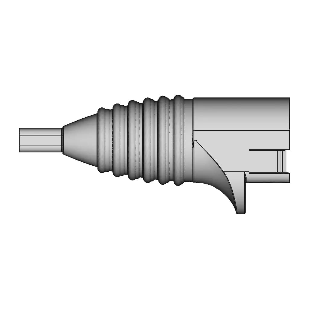6-Pin Connector For Medical Instrument - Downloadable CAD Representation_0_270_degree_snapshot