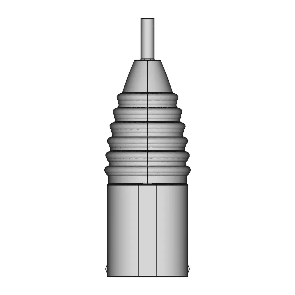 6-Pin Connector For Medical Instrument - Downloadable CAD Representation_270_0_degree_snapshot