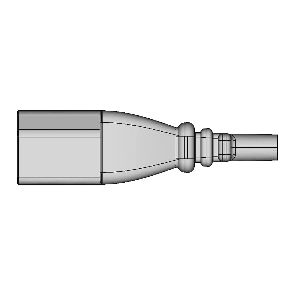 Iec 320 C13 Cable End Medical Plug - Standard Mechanical Component_0_270_degree_snapshot