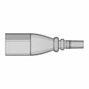 Iec 320 C13 Cable End Medical Plug - Standard Mechanical Component_0_270_degree_snapshot
