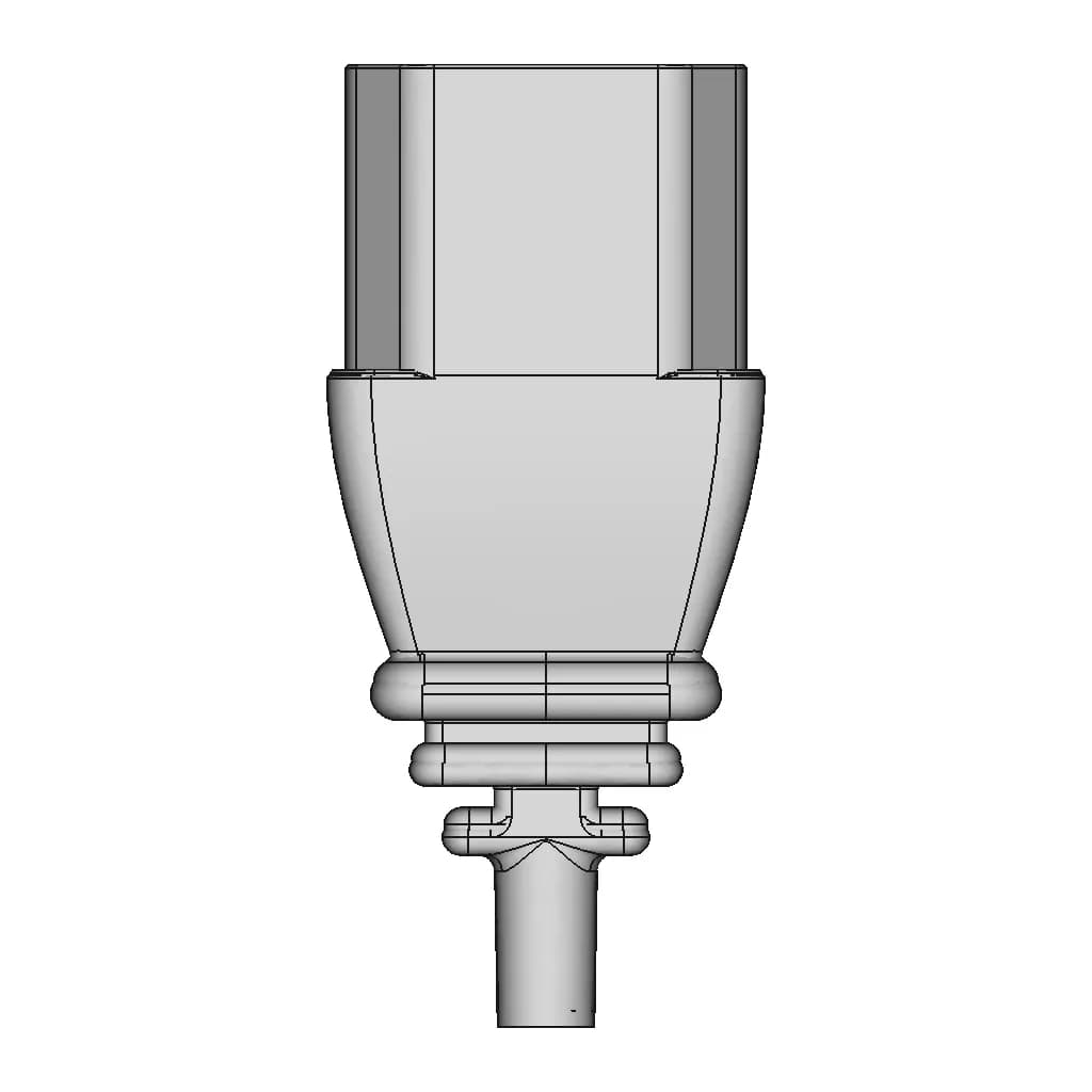 Iec 320 C13 Cable End Medical Plug - Standard Mechanical Component_270_0_degree_snapshot