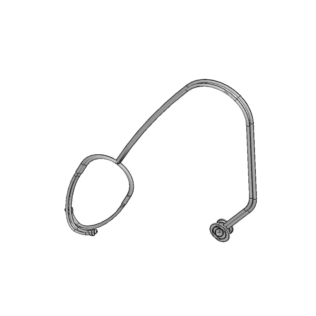 Stethoscope | High-Quality CAD Model_60_30_degree_snapshot