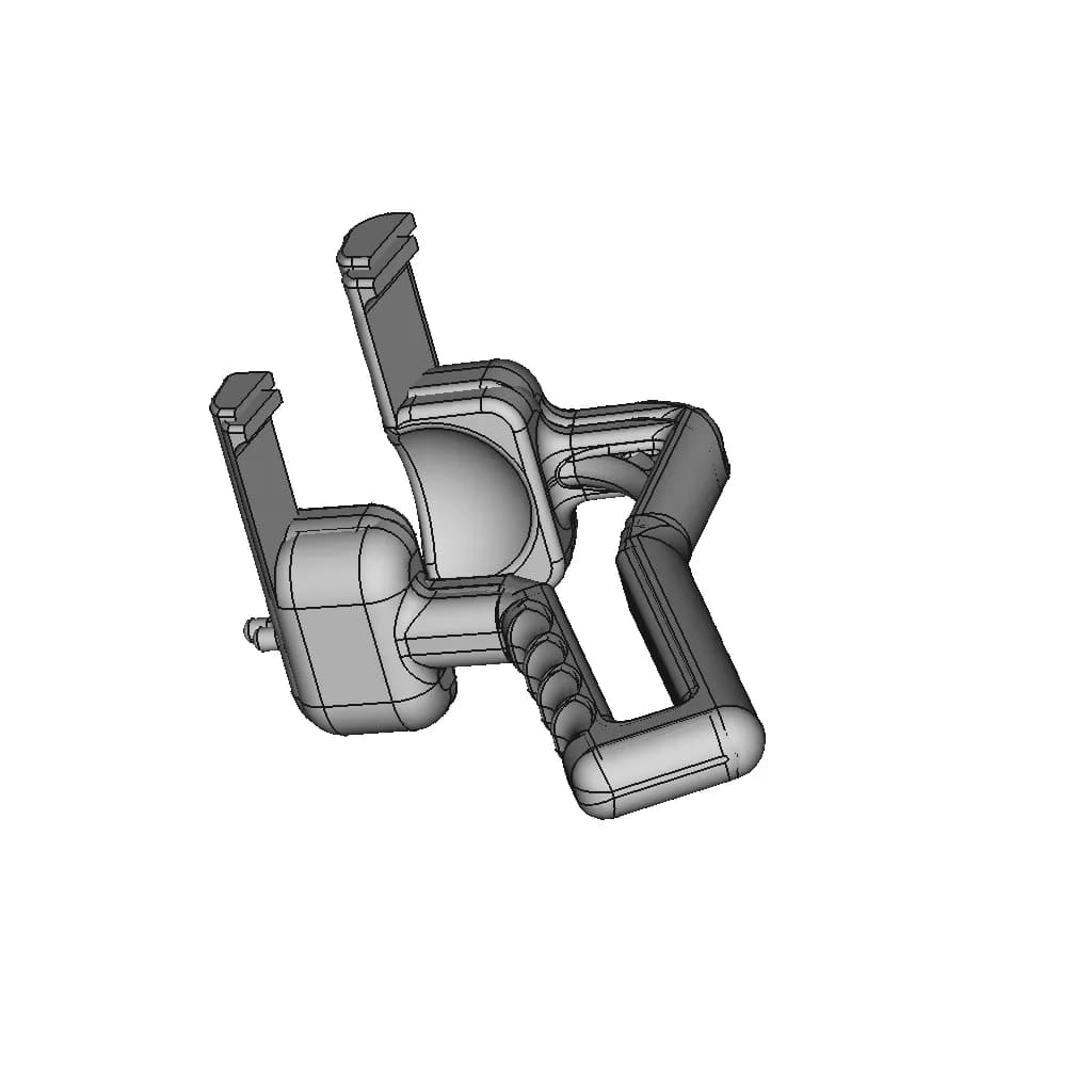 3D Printed Universal Covid-19 Contact Minimization Tool - Downloadable CAD Representation_60_30_degree_snapshot