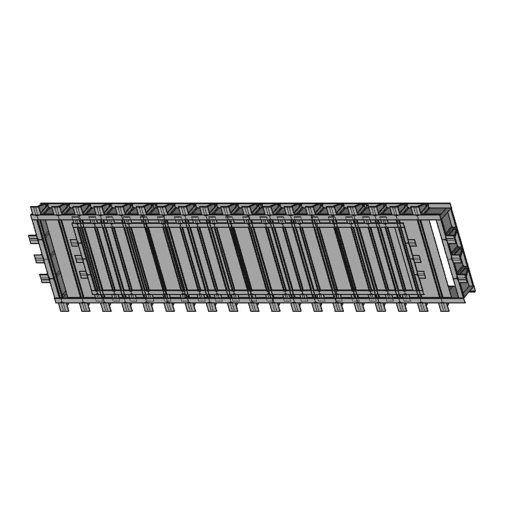 Contenedor Rectangular, Rectangular Container - Standard Mechanical Component_60_30_degree_snapshot