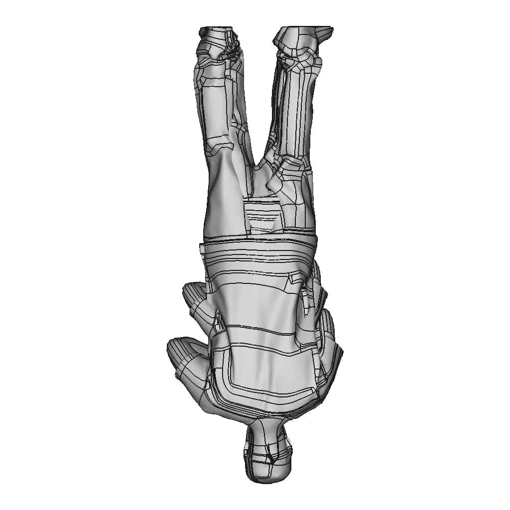 Male Surgical Doctor | High-Quality CAD Model_270_0_degree_snapshot