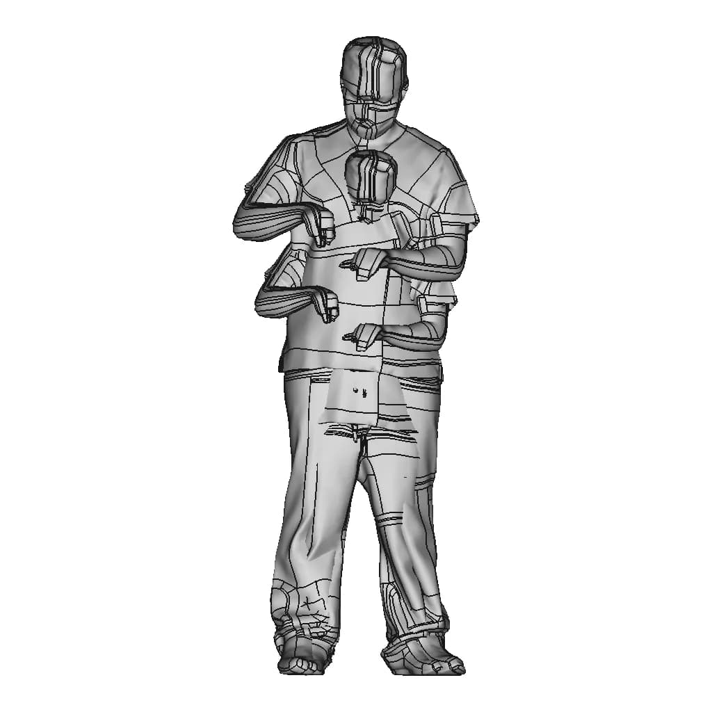 Male Surgical Doctor | High-Quality CAD Model_90_0_degree_snapshot