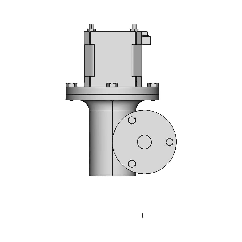 Worm Gearbox Nema 17 Driven - Downloadable CAD Representation_0_90_degree_snapshot