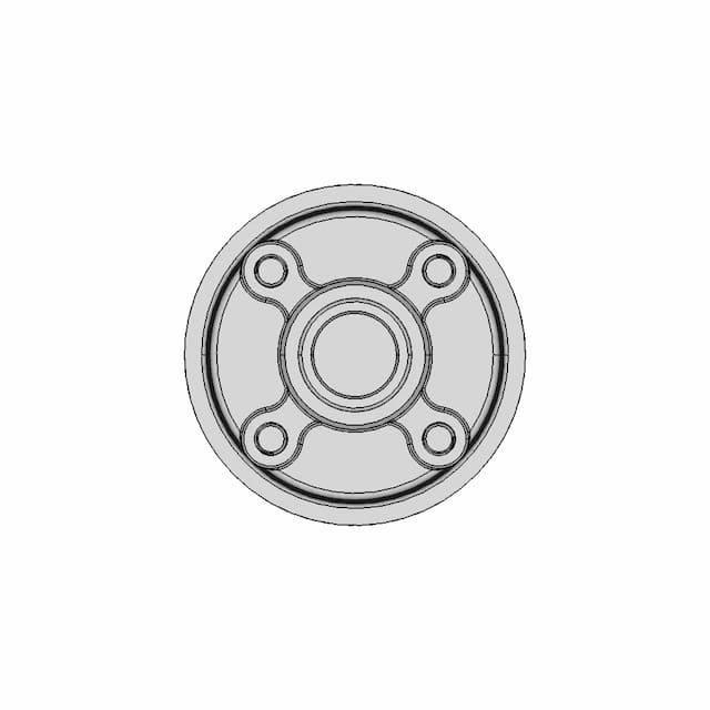 M 24-48V 750Rpm-1200Rpm External Brushless And Gearless Single Shaft High-Speed Large-Torque Karting And Atv Hub Motor | 3D Engineering Design File