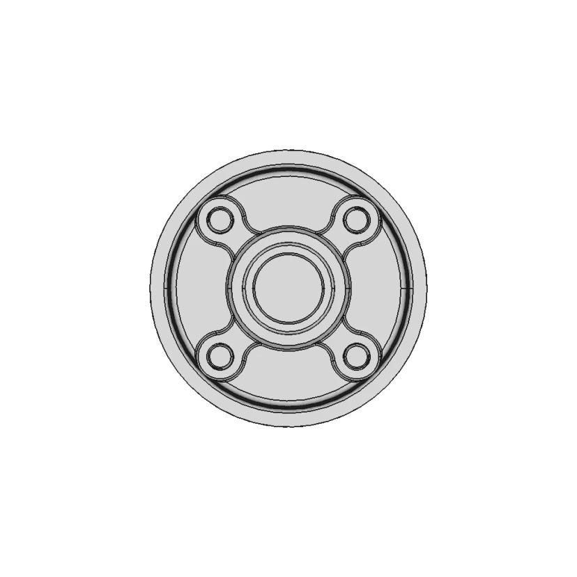 M 24-48V 750Rpm-1200Rpm External Brushless And Gearless Single Shaft High-Speed Large-Torque Karting And Atv Hub Motor | 3D Engineering Design File