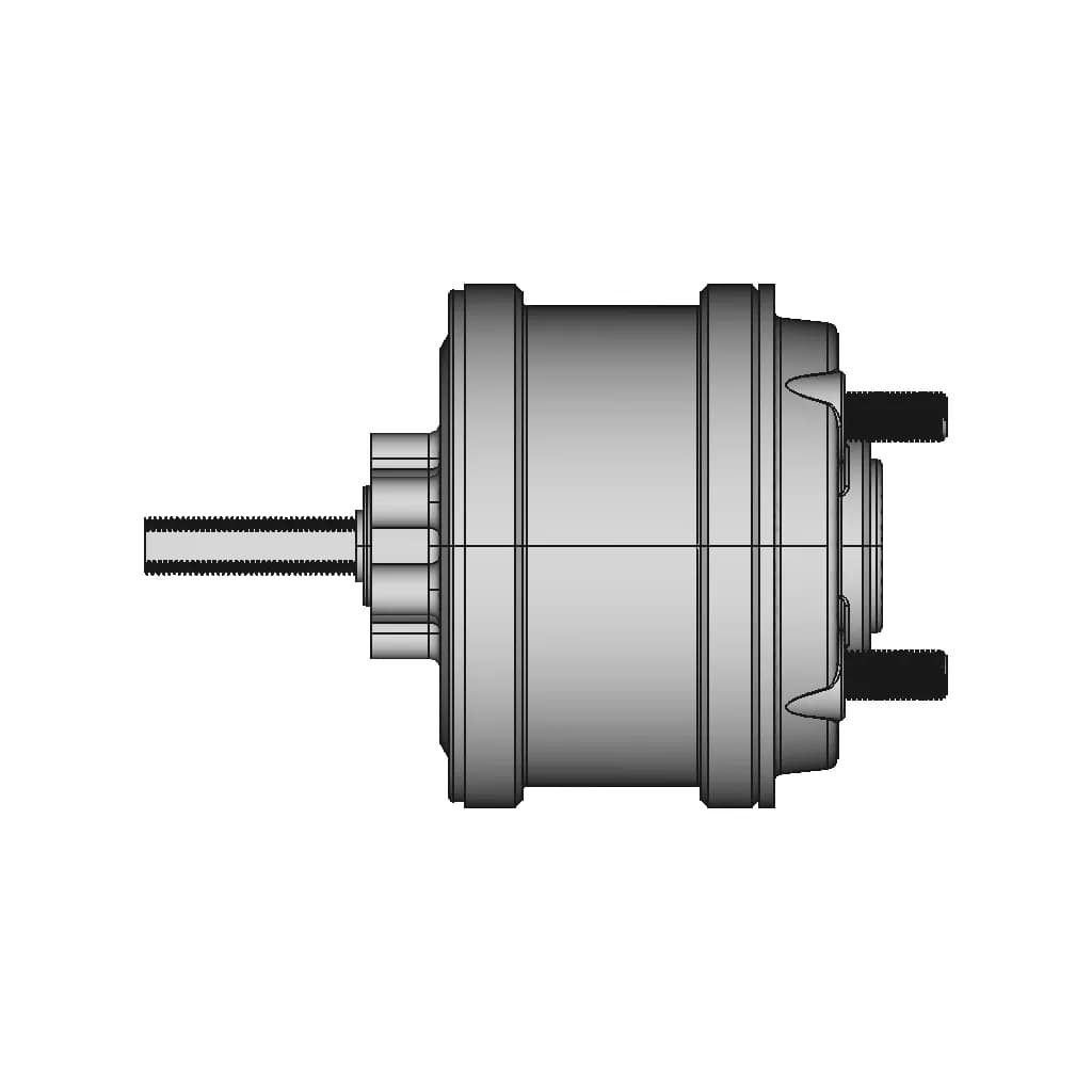 M 24-48V 750Rpm-1200Rpm External Brushless And Gearless Single Shaft High-Speed Large-Torque Karting And Atv Hub Motor | 3D Engineering Design File_0_270_degree_snapshot