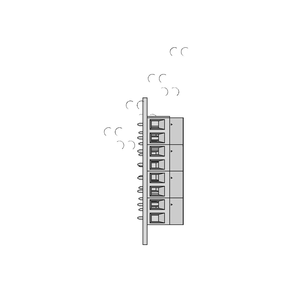 Optocoupler Pnp 4-Channel Module - Dst-1R4P-P - Downloadable CAD Representation_0_270_degree_snapshot