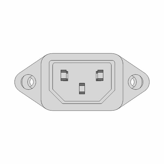 Power Supply Male Connector - Standard Mechanical Component