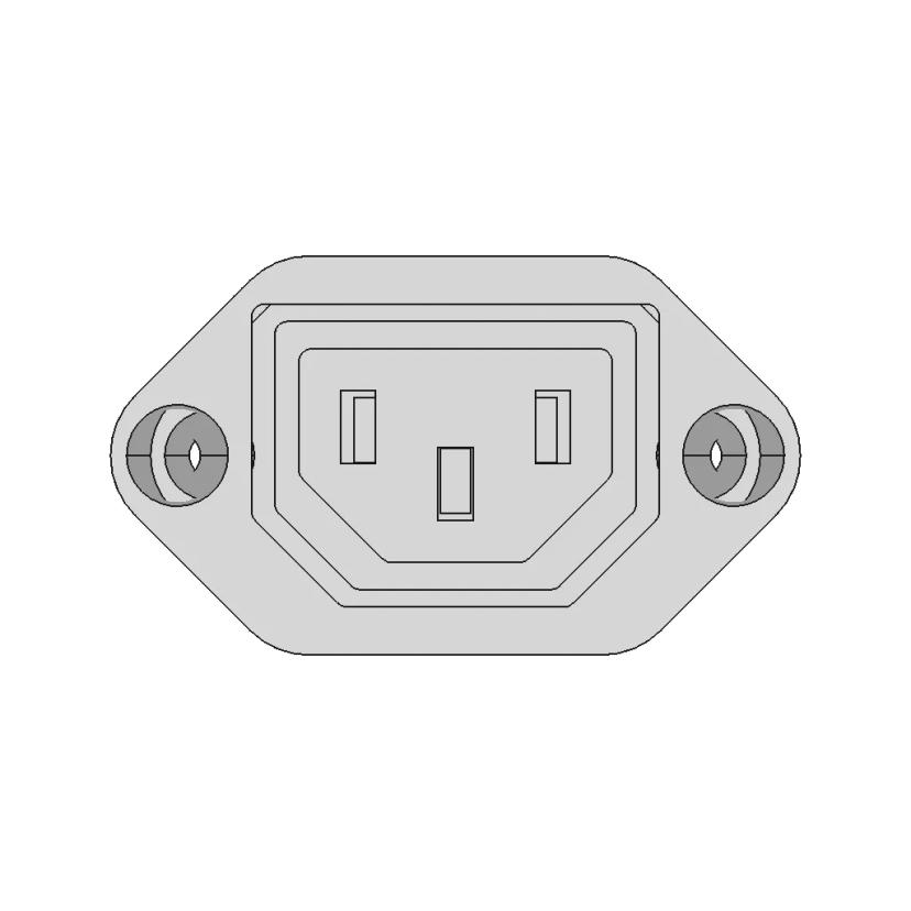 Power Supply Female Connector | High-Quality CAD Model