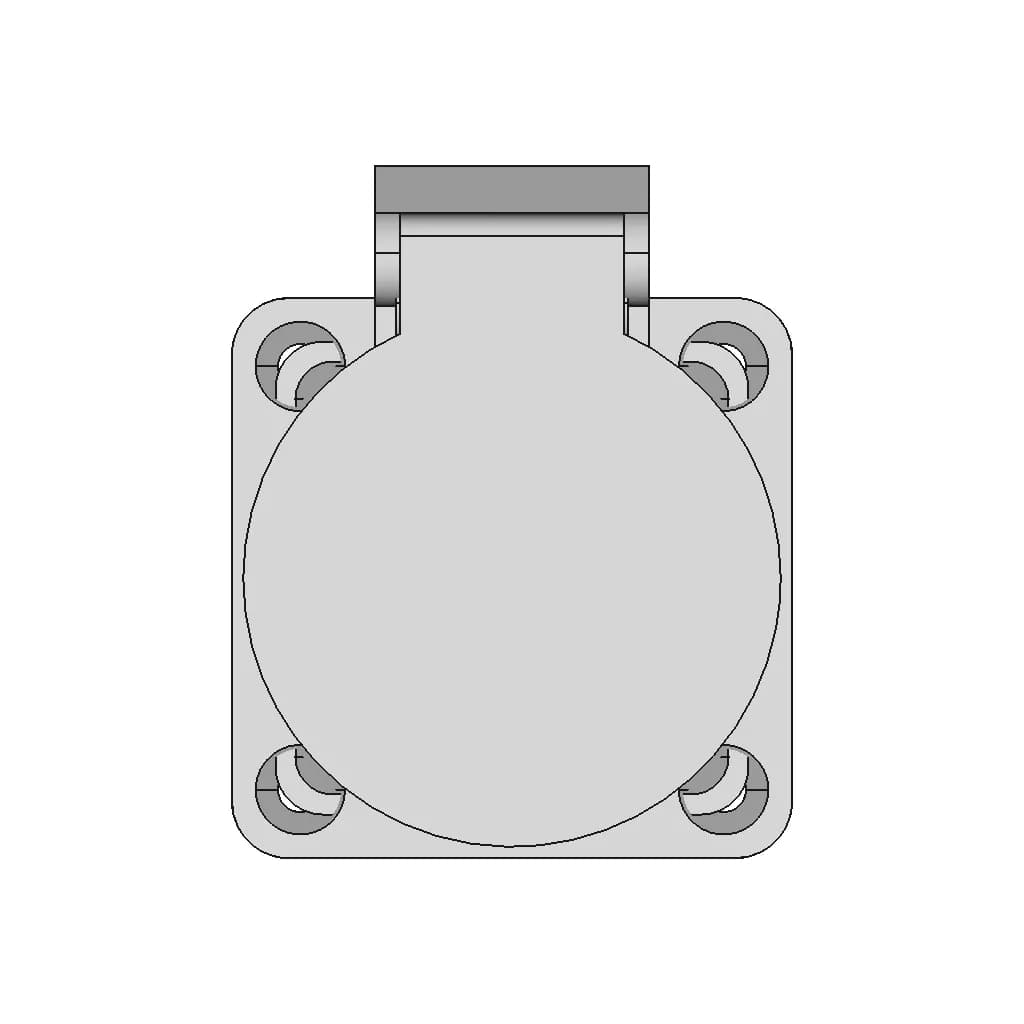 Plug Socket | 3D Engineering Design File_0_0_degree_snapshot