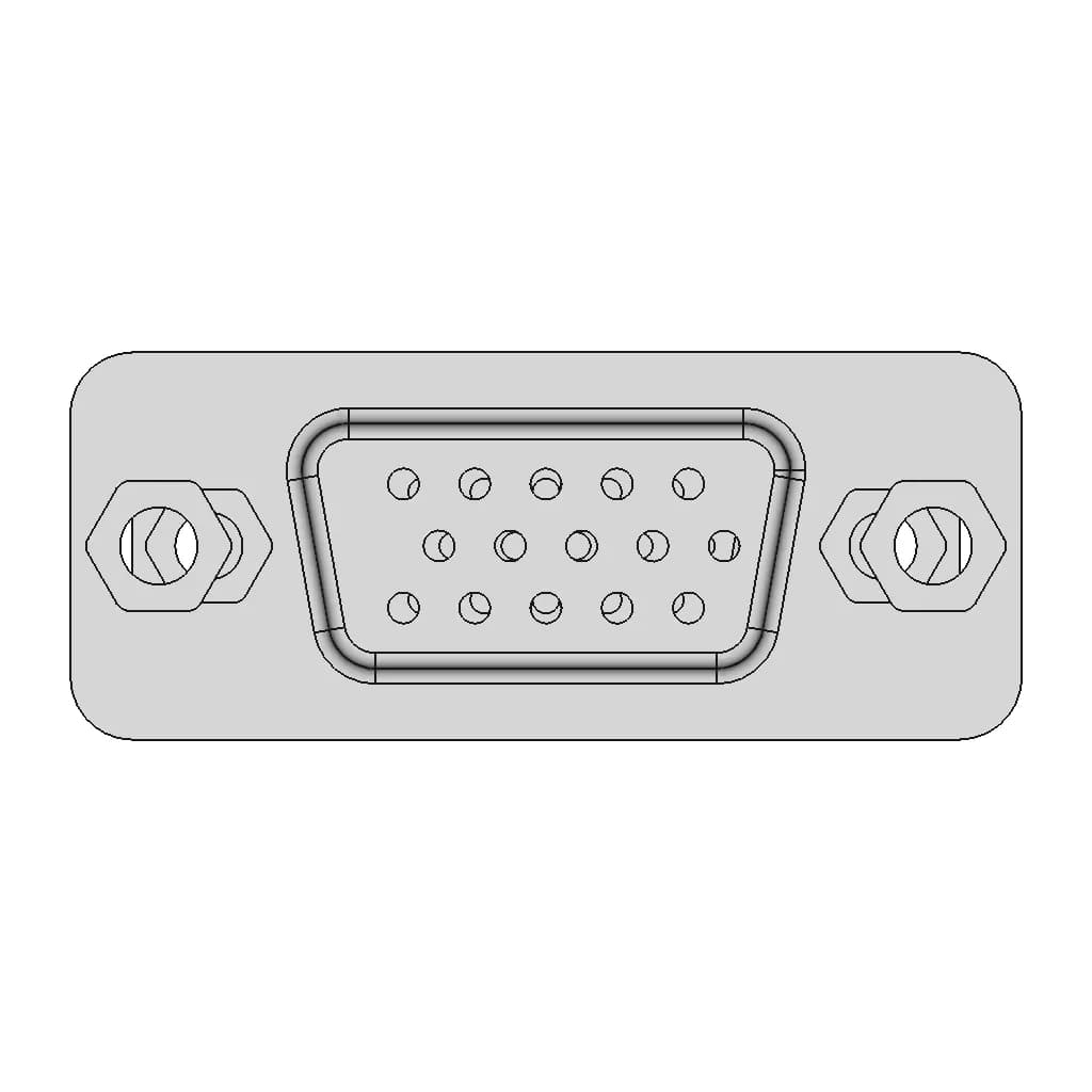 Vga Port | 3D Engineering Design File_0_0_degree_snapshot