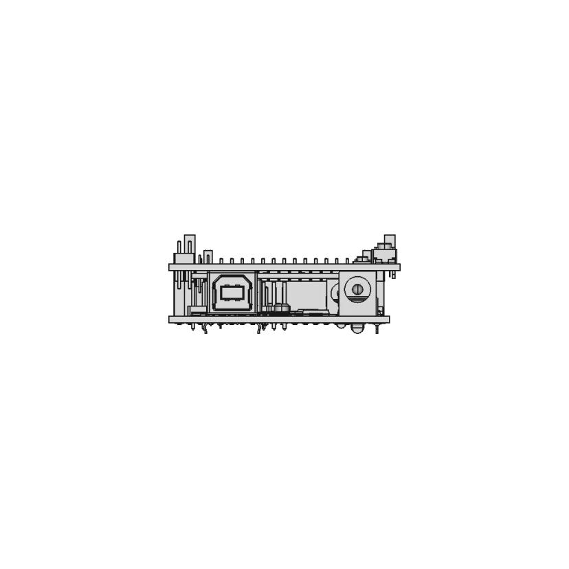 Arduino Mega And Protoshield - Downloadable CAD Representation