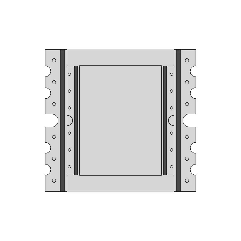 12 Pins Ferrite Transformer - Downloadable CAD Representation_90_0_degree_snapshot