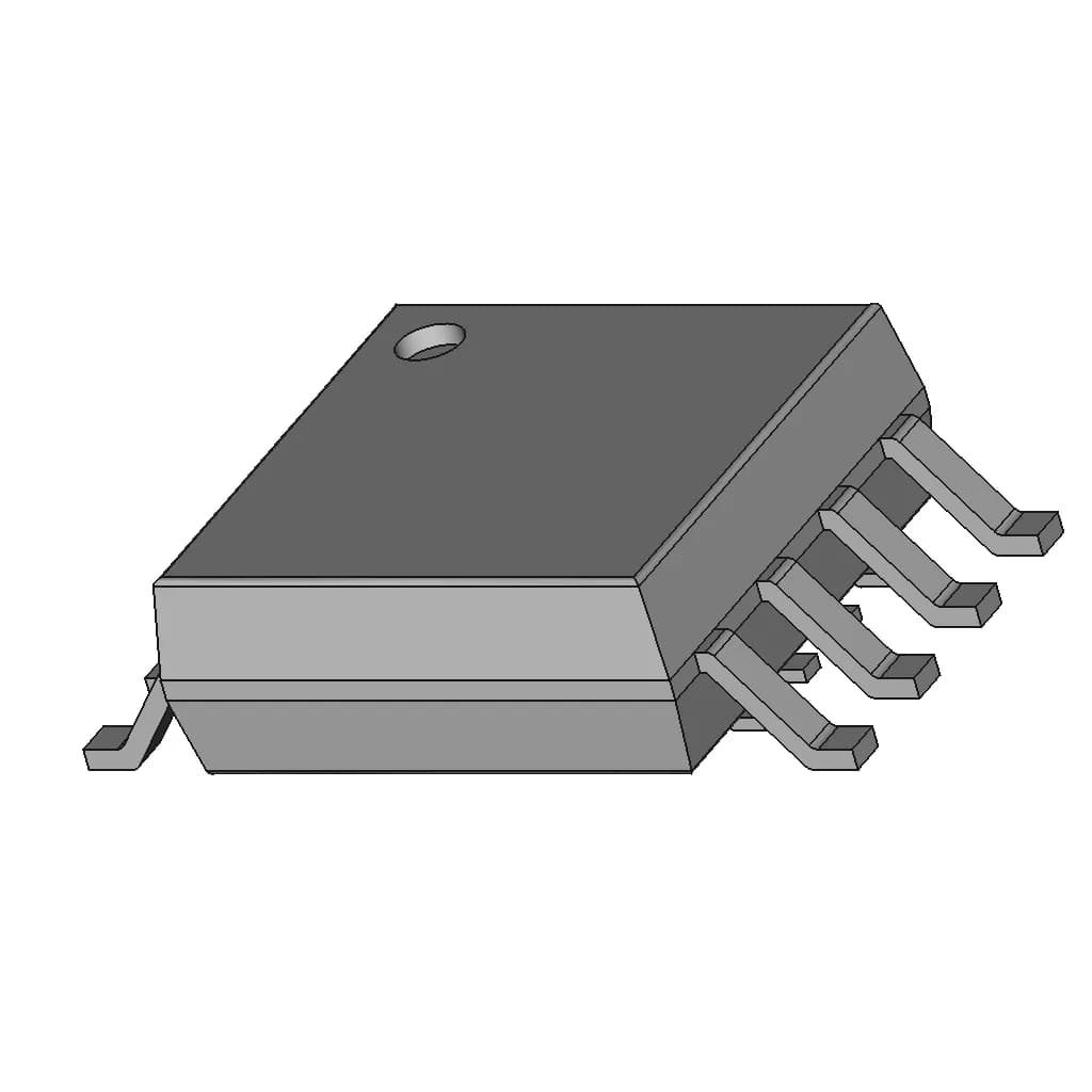 W25Q32Bvssig | High-Quality CAD Model_60_30_degree_snapshot